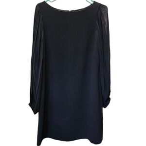 White House Black Market Elegant Black Long Sleeve Dress